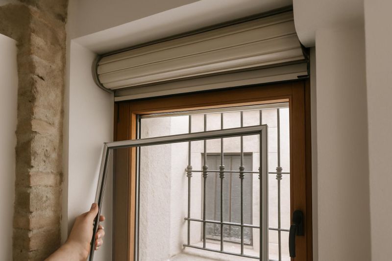 ventana con limitaciones para instalar mosquitera por falta de espacio