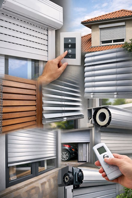 Tipos de persianas de aluminio instaladas en una vivienda moderna