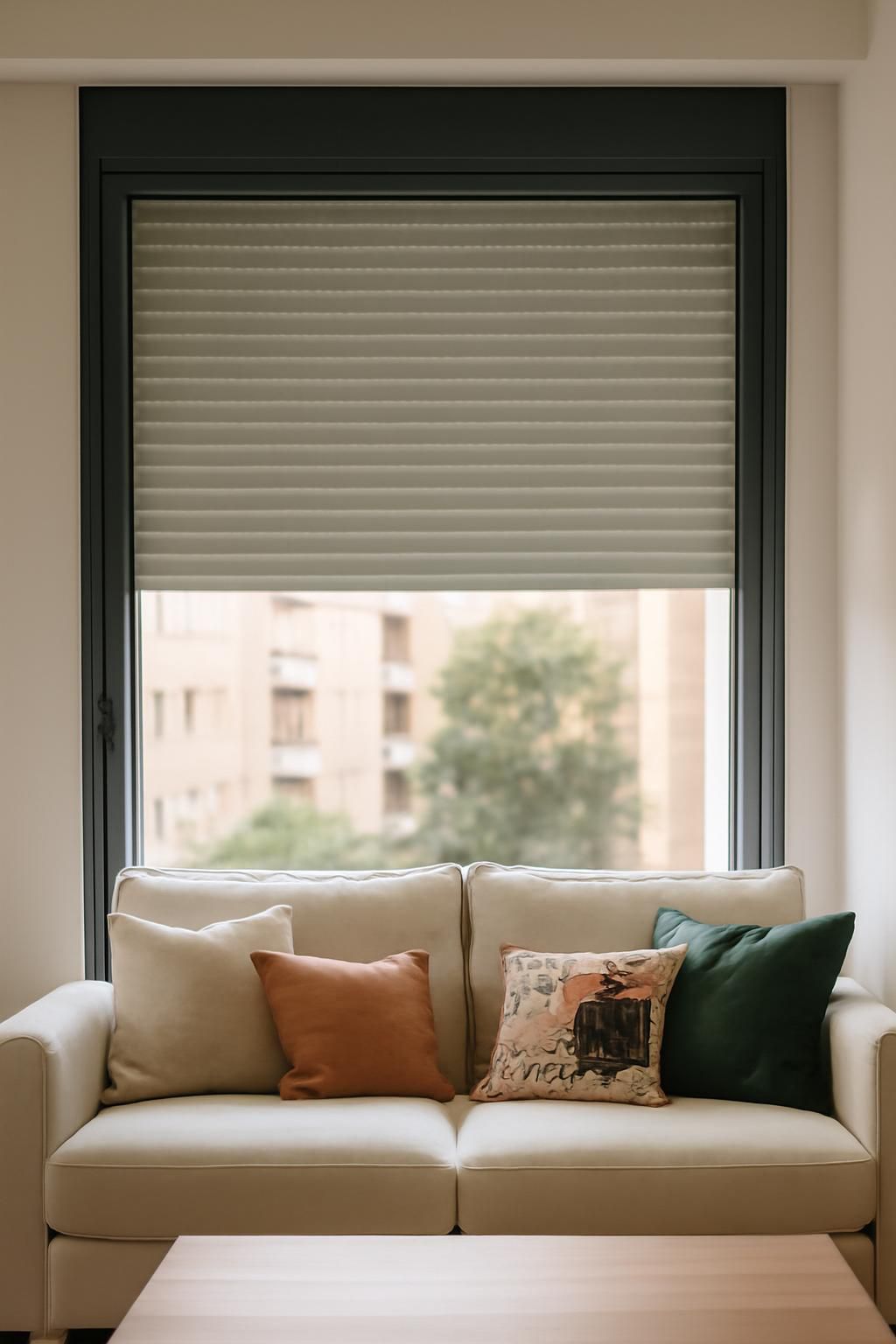 Ventajas de las persianas de PVC instaladas en una vivienda moderna con ventanas grandes